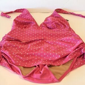 Pink Polka Dot Bikini Merona NWT SZ M